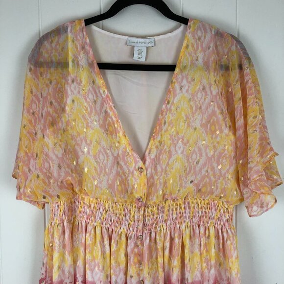 House of Harlow 1960 Womens Dress Maxi Elastic Empire Waist X-Small - Picture 6 of 12